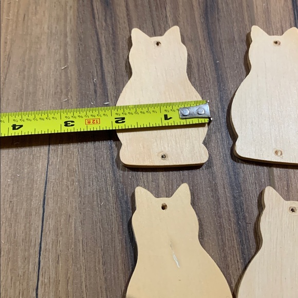 Vintage Wooden 3” crafting cat Silhouettes new without packaging - Picture 3 of 3